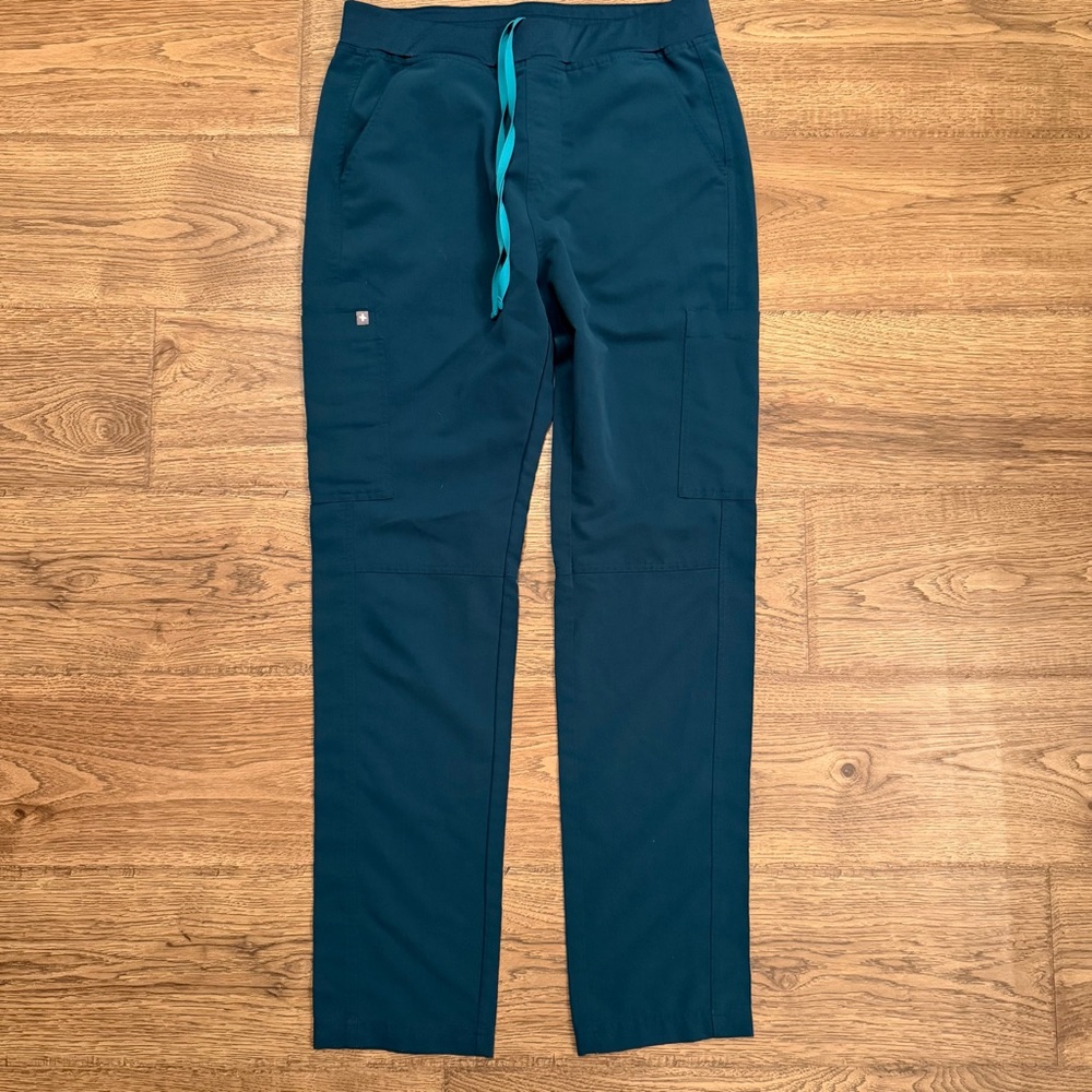 Figs Caribbean Blue Straight Leg Pants